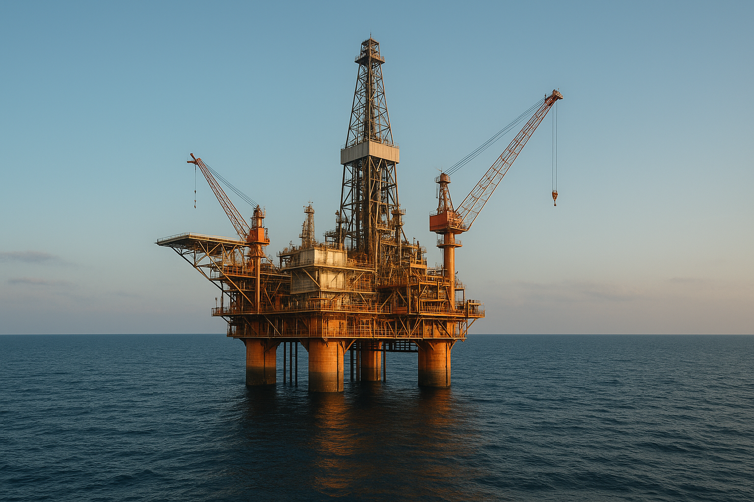Oil rig platform